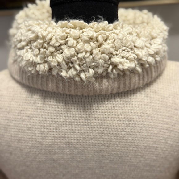 ✨ Gap Lambswool Asymmetrical Zip Cardigan - Cozy Sherpa Collar - XS - Picture 11 of 16